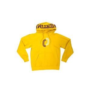 Overtime Split Hoodie Yellow Hooded Pullover Sweatshirt Youth Size Small 8